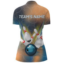 Load image into Gallery viewer, Personalized Bowling Quarter-Zip Shirt Women 3D Bowling Jersey Custom Bowling Team League Shirts BDT207