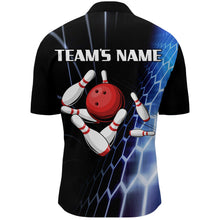 Load image into Gallery viewer, Custom Bowling Quarter-Zip Shirts For Men Vintage Bowling Jersey Black Bowling Team League Shirts BDT214