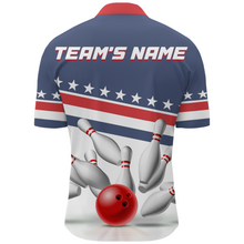 Load image into Gallery viewer, I'm Going On Strike Bowling Shirt Men Custom American Bowling Jersey Team Bowling Quarter-Zip Shirt BDT321
