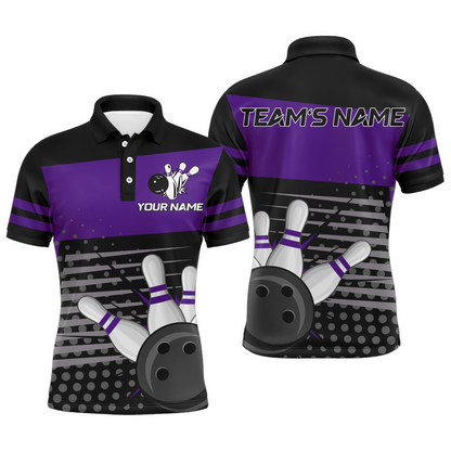 Bowling Polo Shirts For Men Bowling Team Jersey Custom Bowling Shirt BDT220