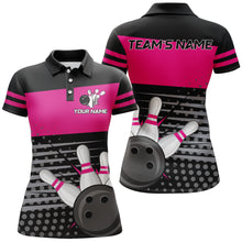 Load image into Gallery viewer, Bowling Polo Shirts For Women Bowling Team Jersey Custom Bowling Shirt BDT221