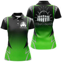Load image into Gallery viewer, Custom Bowling Polo Shirt For Women Bowling Team Jersey Personalized Bowling Shirts BDT345