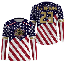 Load image into Gallery viewer, American Flag Motocross Jersey UPF30+ Women Men Kid Dirt Bike Off-Road Shirt Motorcycle Long Sleeve PDT701