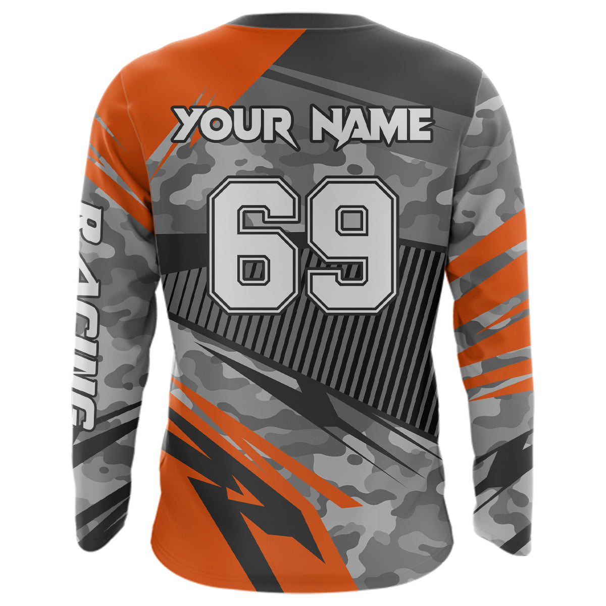 Motocross Racing Jersey Orange Upf30+ Dirt Bike Off-Road Shirt Motorcycle Kid Men Women XM282