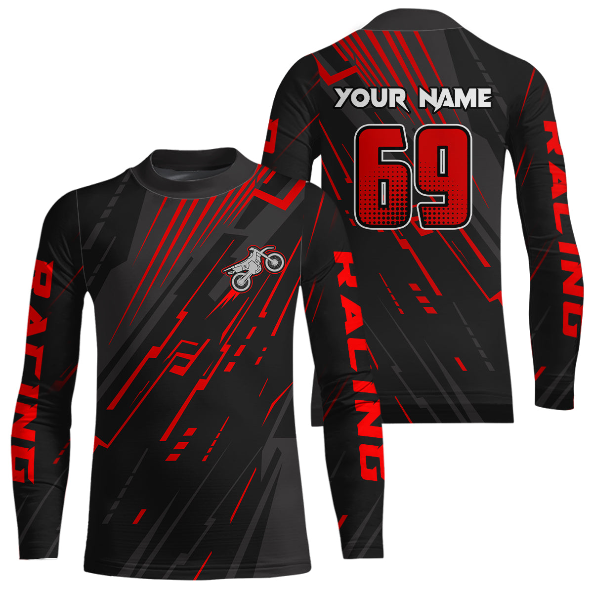 Custom Motocross Jersey Upf30+ Dirt Bike MX Off-Road Jersey Motorcycle Shirt XM294