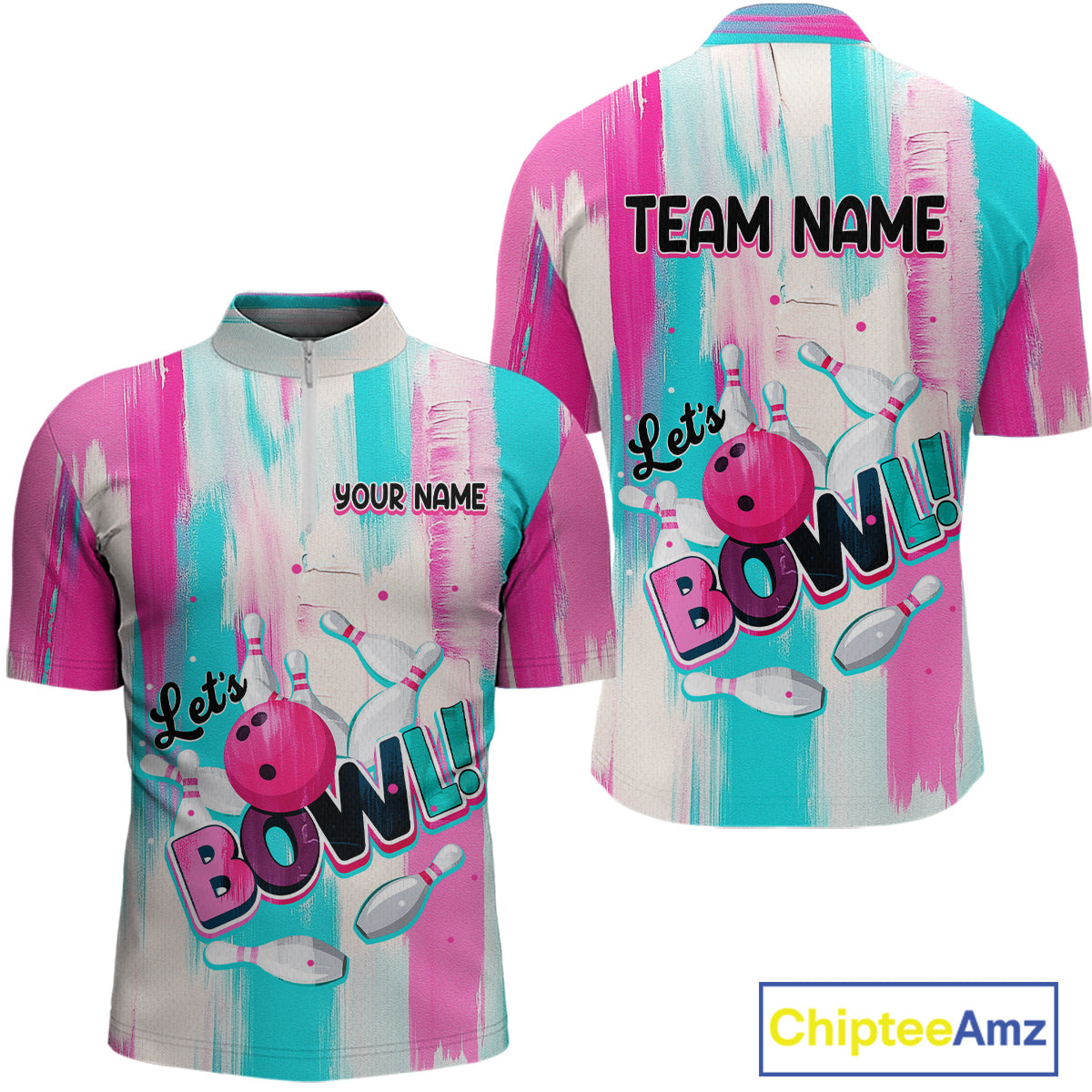Vintage Pink Bowling Shirts for Women Men Custom Team Bowling Jerseys for Bowlers MBL115