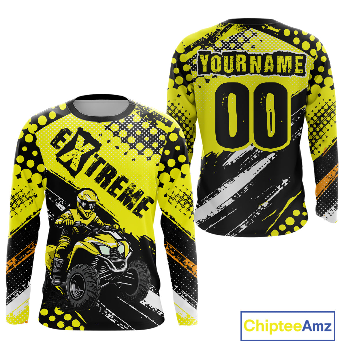 Yellow ATV Racing Jersey Custom ATV Motocross Shirt Kid Women Men ATV Jersey MX130