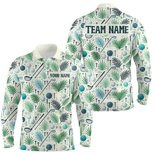 Load image into Gallery viewer, Palm Leaves Golf Polo Shirt Custom Golf Shirts for Men and Women Team Golf Apparel MMG55