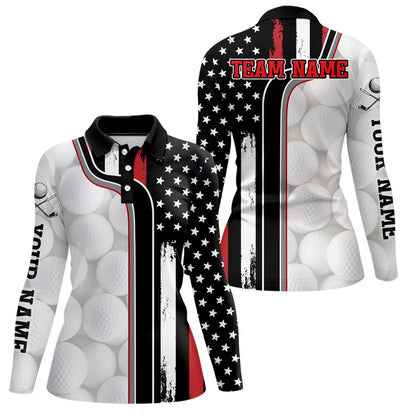 Custom Patriotic Golf Polo Shirt for Men Women Team US Golf Shirts for Golfer MMG21