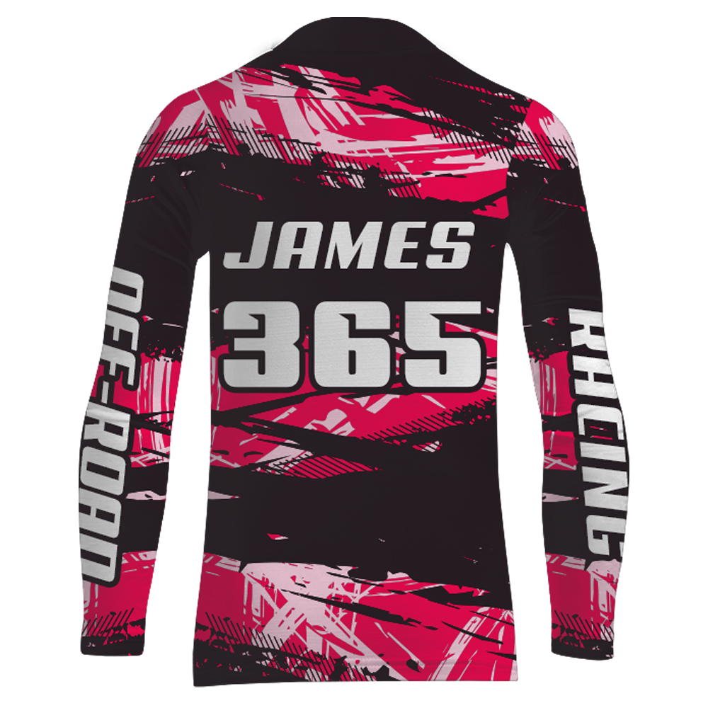 Girl Women Motocross Racing Jersey Pink Black UPF30+ Dirt Bike Shirt  Motorcycle Jersey XM220