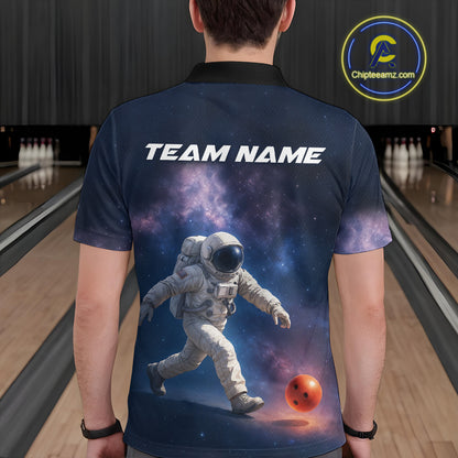 Custom Astronaut Bowling Shirts for Men Women Team Bowling Polo & Quarter Zip Shirts MBL151