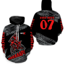 Load image into Gallery viewer, Red Motocross Hoodie Jersey Men Women Motorcycle Hoodie Dirt Bike Hoodie Zip MH148