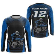 Load image into Gallery viewer, Custom ATV Racing Jersey Blue ATV Riding Shirt Quad ATV Jersey for Men Kid Women MX111