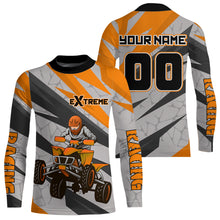 Load image into Gallery viewer, Custom ATV Riding Jersey Orange Quad Jersey Kid Adult ATV Racing Off-Road Shirts MX112