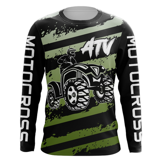 Custom ATV Motocross Jersey UPF30+ Quad Bike Shirt Men Kid ATV MX Racing Off-Road MX27