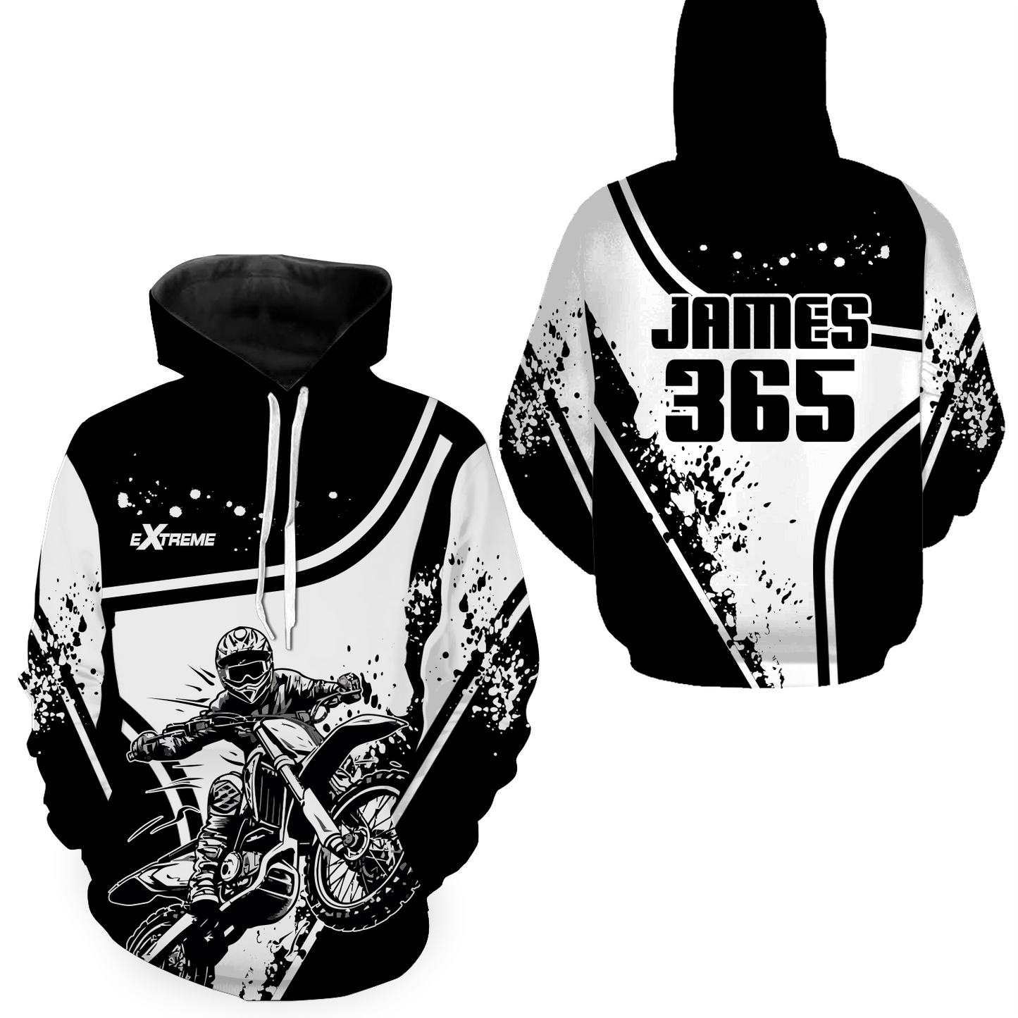 Personalized Motocross Hoodie Dirt Bike Racing Hoodie Men Women MH123