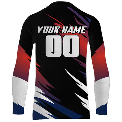 Motocross Jersey Red Upf30+ Men Women Kid Dirt Bike Shirt Extreme Racing Jersey Off-road XM42