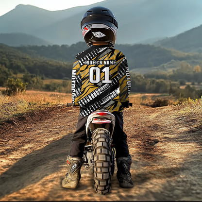 Custom Motocross Racing Jersey Orange Dirt Bike Jersey for Men Kid Women Biker XM389