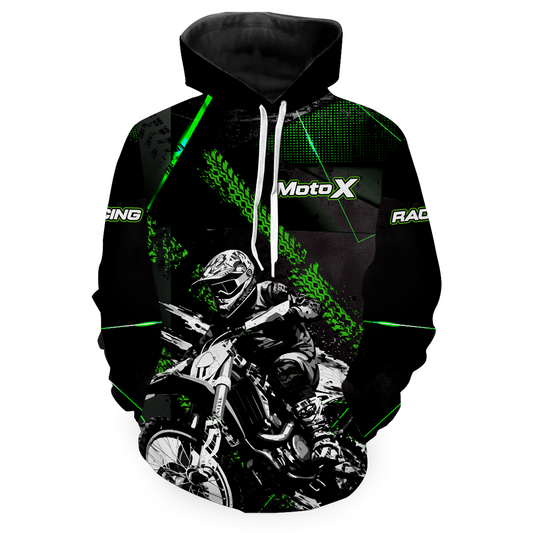 Personalized Motocross Hoodie Dirt Bike Racing Hoodie for Adult Men Women MH154