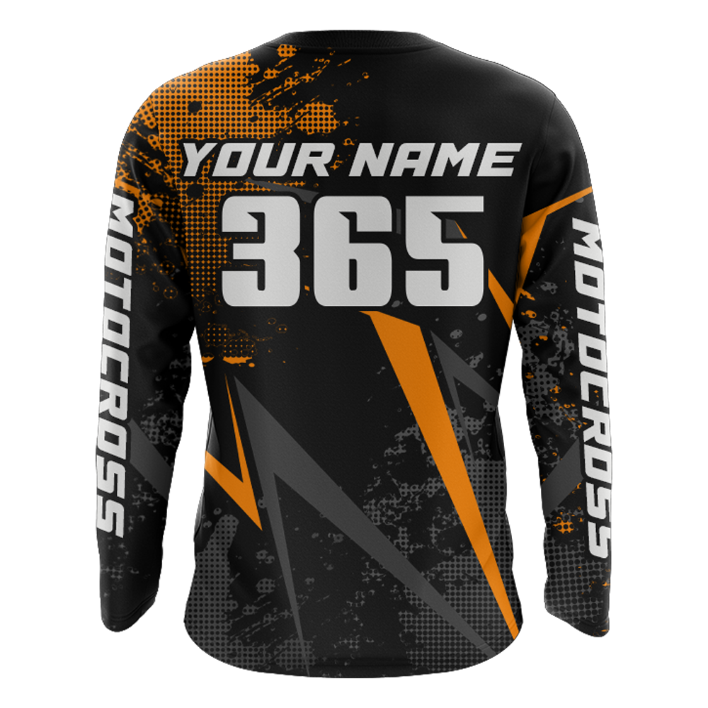 Motocross Racing Jersey Men Women Kid Upf30+ Dirt Bike Shirt Youth Adult Off-Road Orange XM275