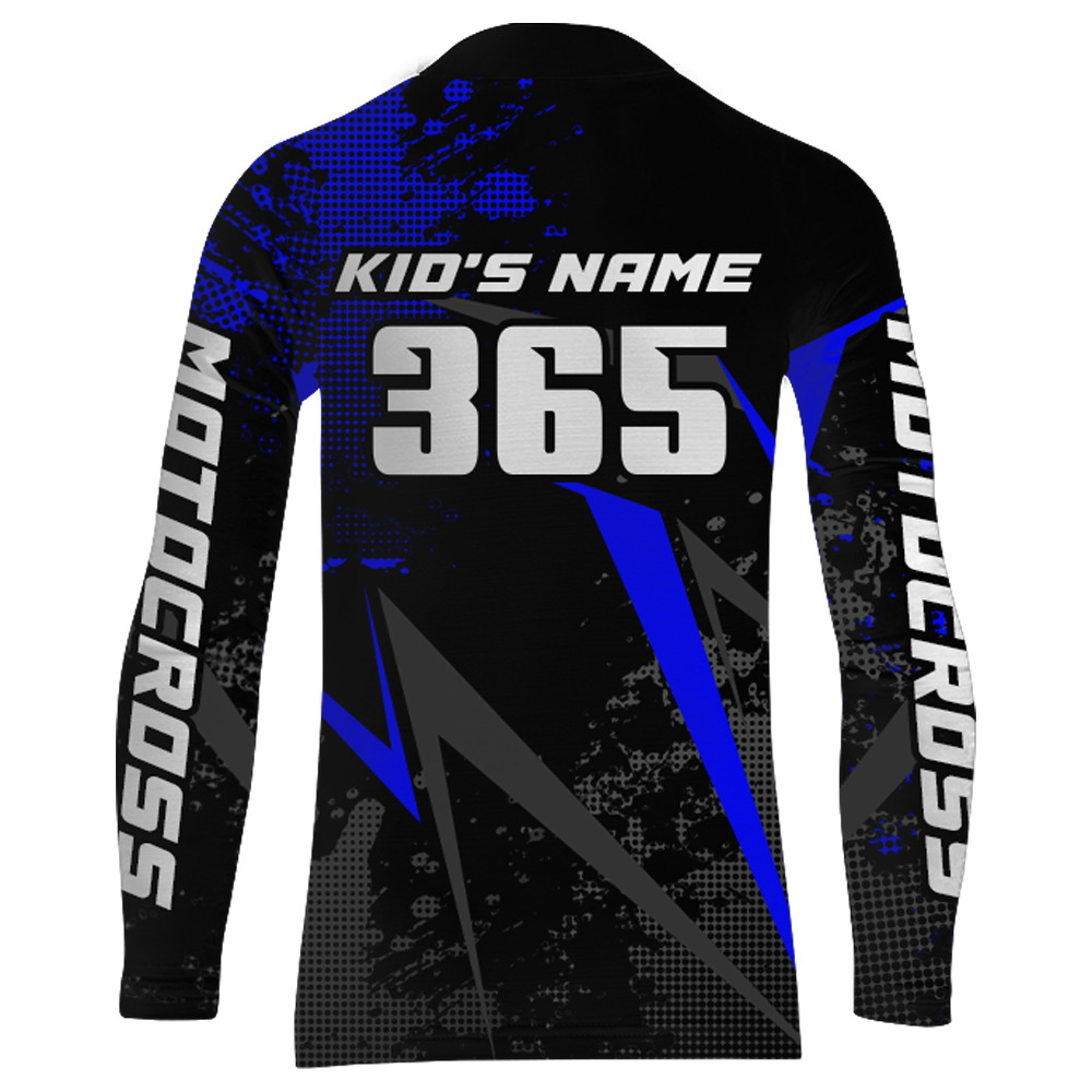 Motocross Racing Jersey Men Women Kid Upf30+ Dirt Bike Shirt Youth Adult Off-Road Navy Blue XM275
