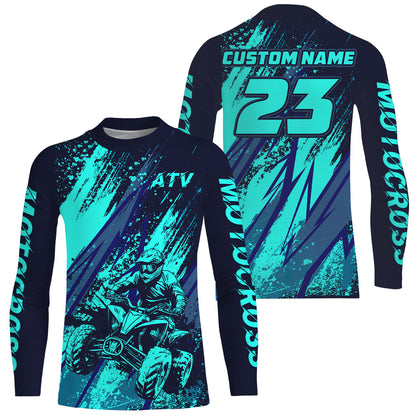 ATV Motocross Racing Jersey UPF30+ Kid Men Women Quad Bike Shirt ATV Off-Road Jersey MX64