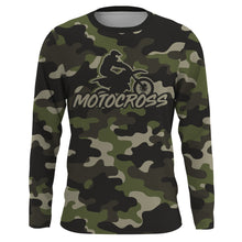 Load image into Gallery viewer, Camo Racing Jersey UPF30+ Motocross Shirt Off-road Dirt Bike Jersey Youth Men Jersey XM183
