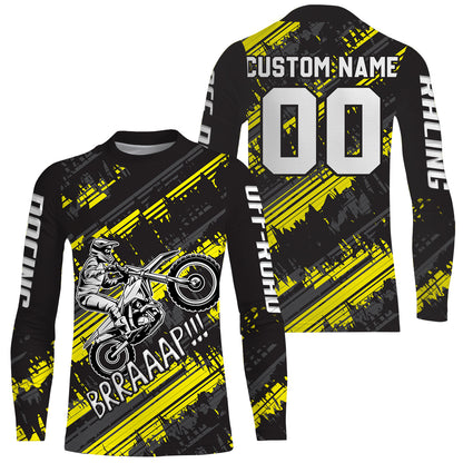 Motocross Racing Jersey Men Kid UPF30+ Dirt Bike Motorcycle Riding Off-Road Racing Jersey XM224