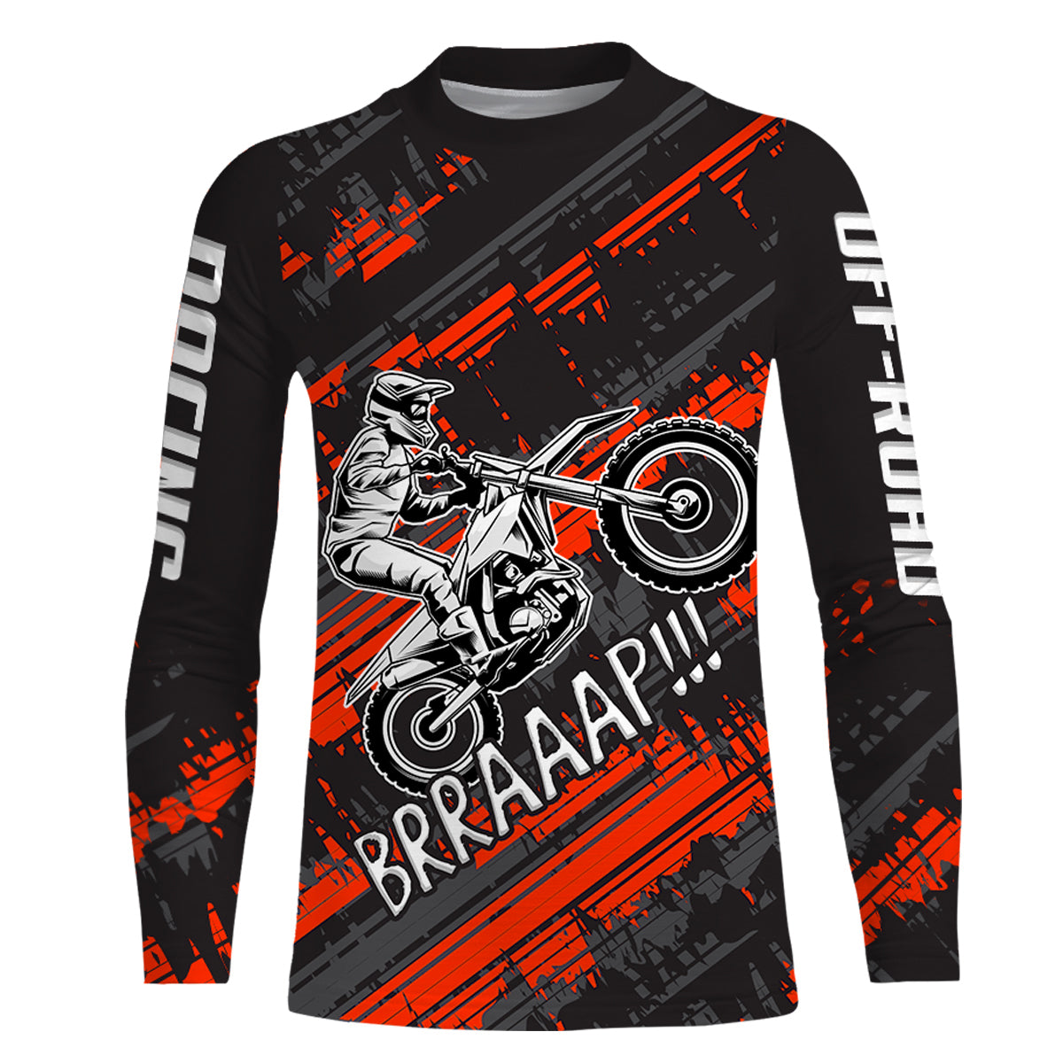 Kid Men Motocross Jersey Personalized Upf30+ Red Dirt Bike Shirt MX Racing Jersey XM231
