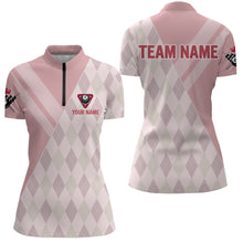 Load image into Gallery viewer, Custom Vintage 8 Ball Billiard Jersey for Women Billiard Team Shirt Billiard Shirt Polo &amp; 1/4 Zip NNT99