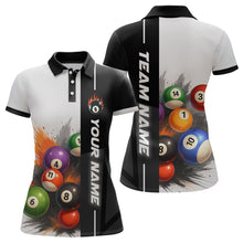Load image into Gallery viewer, Personalized Women Billiard Shirts Ball Pool Polo &amp; 1/4 Zip Billiard Team Jerseys Billiard Shirt NNT59