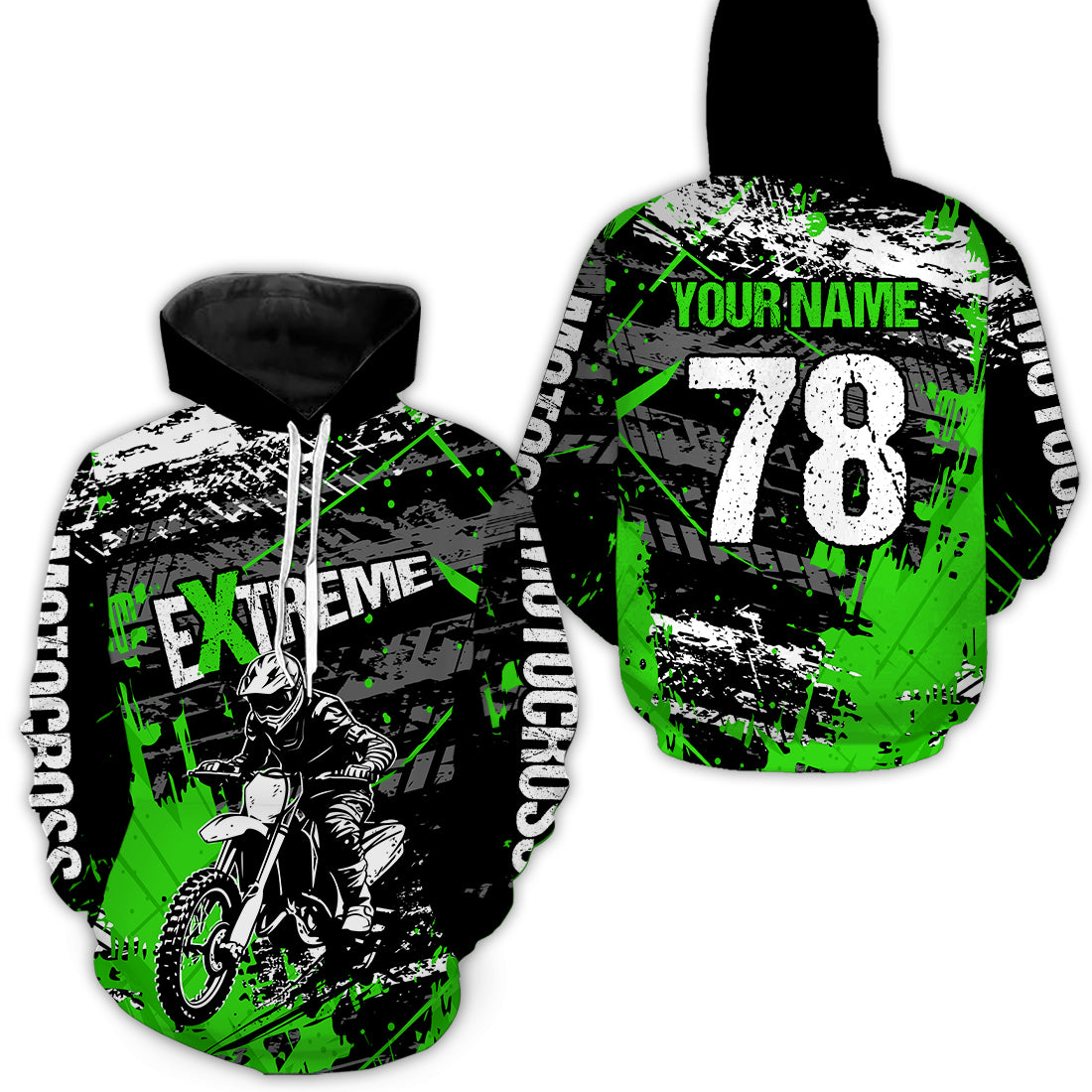 Custom Motocross Hoodie Jersey Dirt Bike Motorcycle Hoodie Shirt for Kid Men Women HOT01