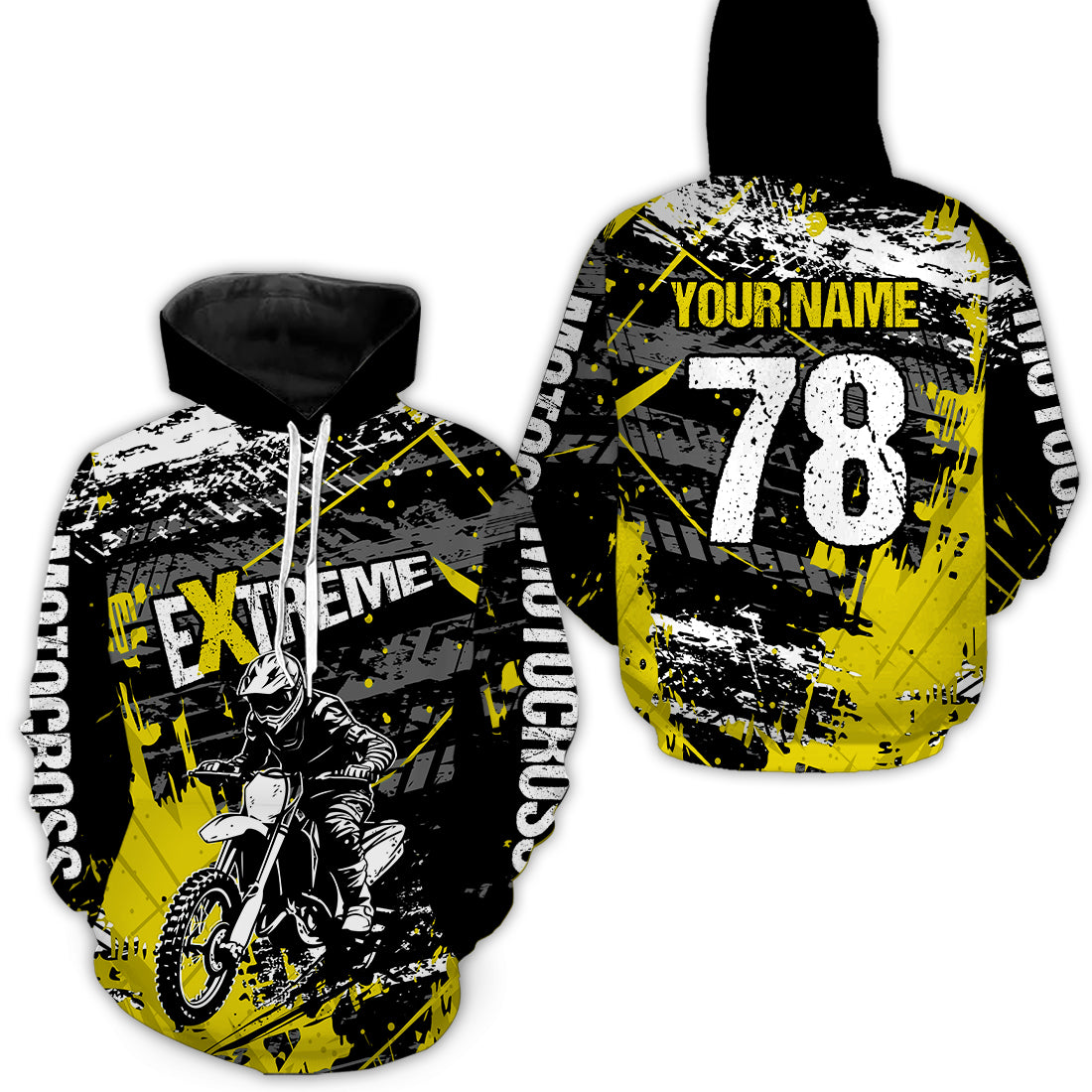 Custom Motocross Hoodie Jersey Dirt Bike Motorcycle Hoodie Shirt for Kid Men Women HOT01