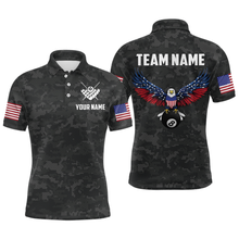 Load image into Gallery viewer, Billiard Shirt for Men US Flag Eagle Billiard Jersey 8 Ball Billiard for Men Team Shirt NNT24