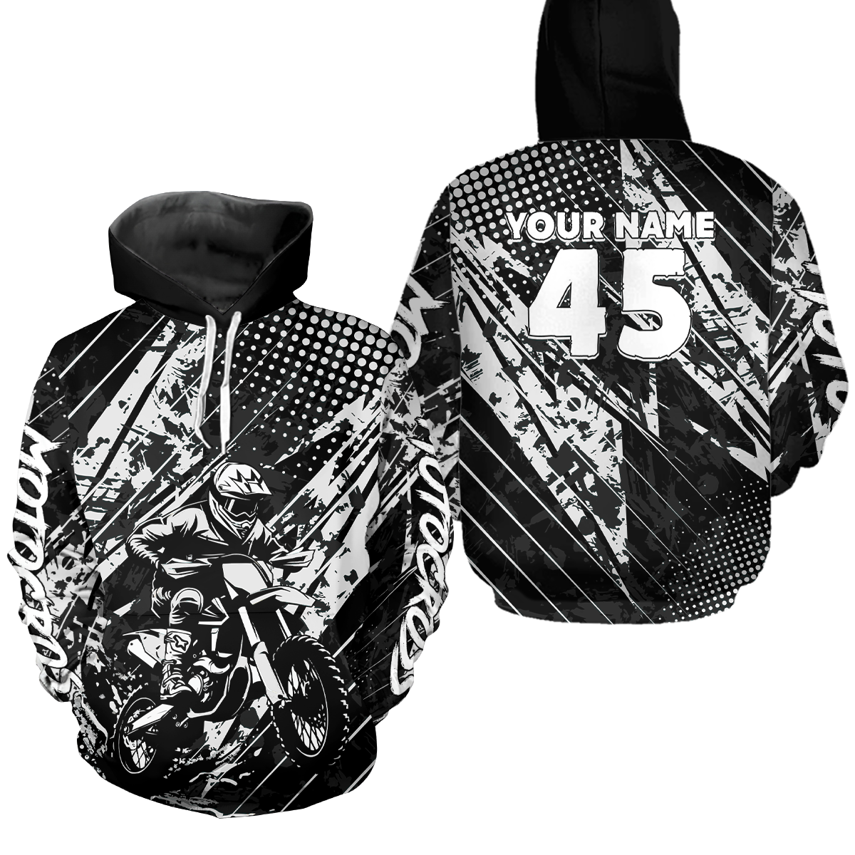 Custom Motocross Hoodie Custom Dirt Bike Hoodie Motocross Sweatshirts for Kid Adult HOT13
