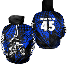Load image into Gallery viewer, Custom Youth Motocross Hoodie Racing Hooded Jersey Dirt Bike Hoodie Sweatshirts for Kid Men Women HOT12