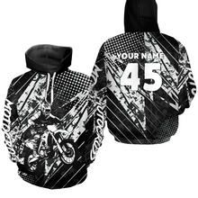 Load image into Gallery viewer, Custom Youth Motocross Hoodie Racing Hooded Jersey Dirt Bike Hoodie Sweatshirts for Kid Men Women HOT12
