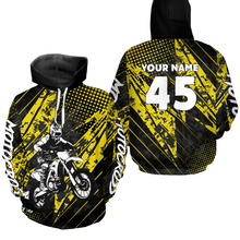 Load image into Gallery viewer, Custom Youth Motocross Hoodie Racing Hooded Jersey Dirt Bike Hoodie Sweatshirts for Kid Men Women HOT12
