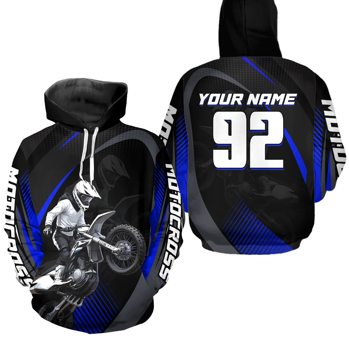 Personalized Youth Racing Hoodie Dirt Bike Motocross Hoodie Shirt for Kid Men Women HOT11