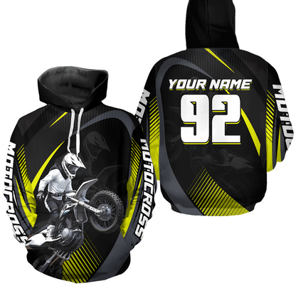 Personalized Youth Racing Hoodie Dirt Bike Motocross Hoodie Shirt for Kid Men Women HOT11
