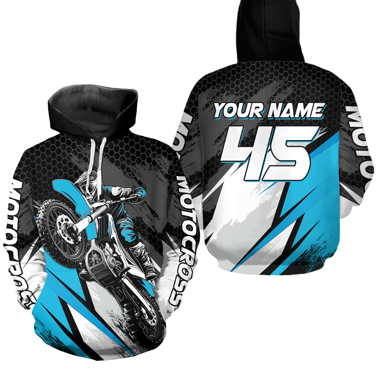 Custom Dirt Bike Hoodie Motocross Hoodie Sweatshirts for Kid Men Women Motorcycle Hoodie HOT15