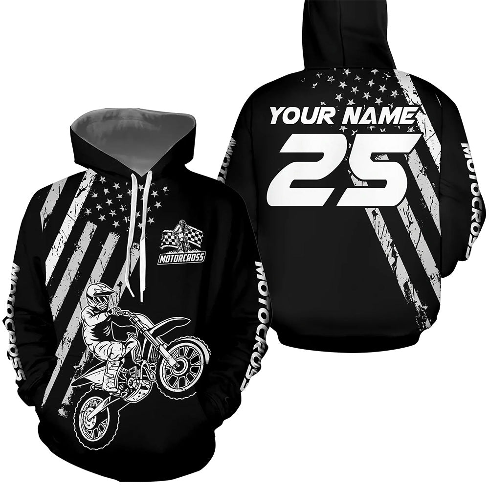Custom Dirt Bike Jersey Patriotic Motocross Jersey Upf30+ Mens Women Motocross Shirt| CTP12
