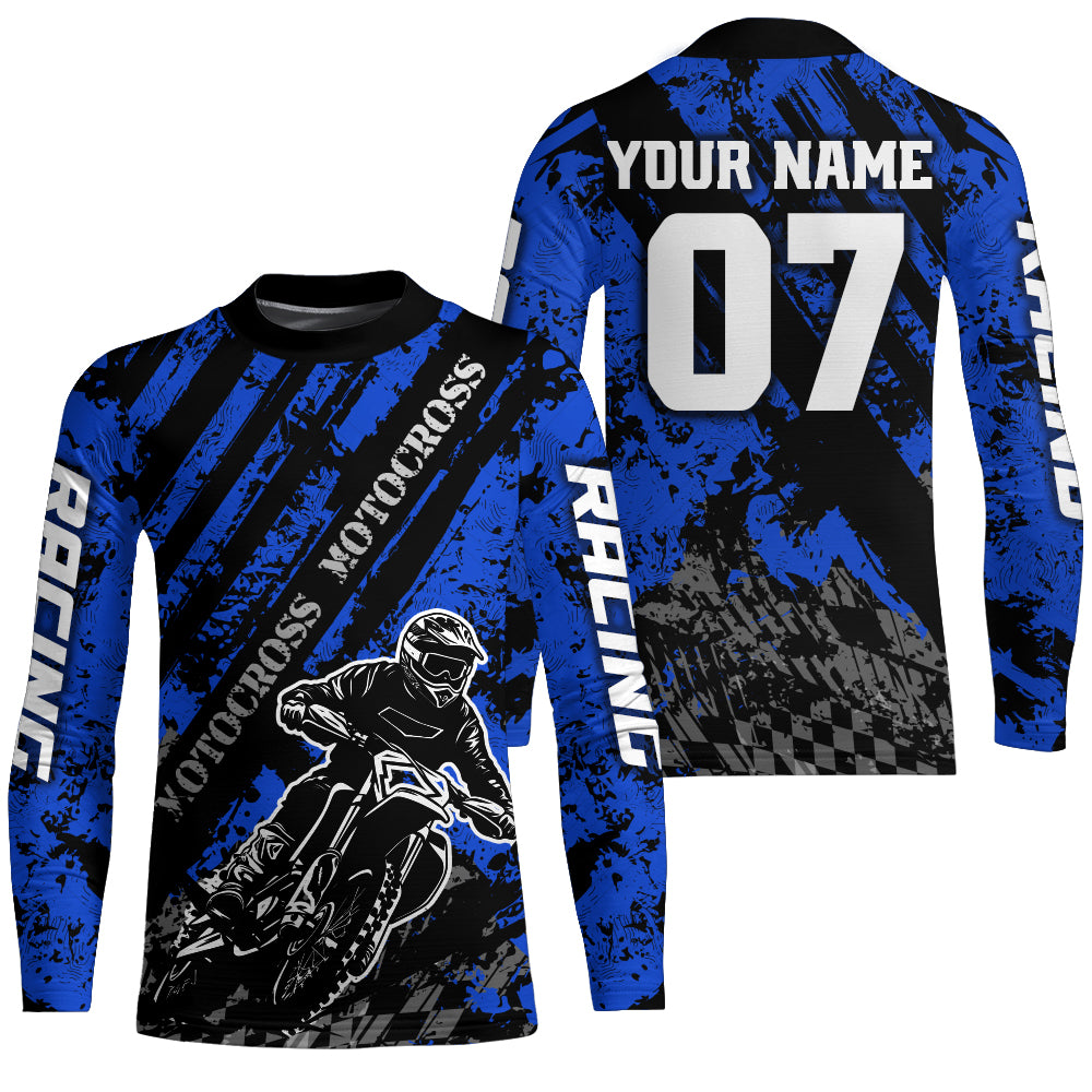 Motocross Jersey Upf30+ Custom Dirt Bike Jersey Mens Women Off-Road Jersey Adult&Kid| CTP46