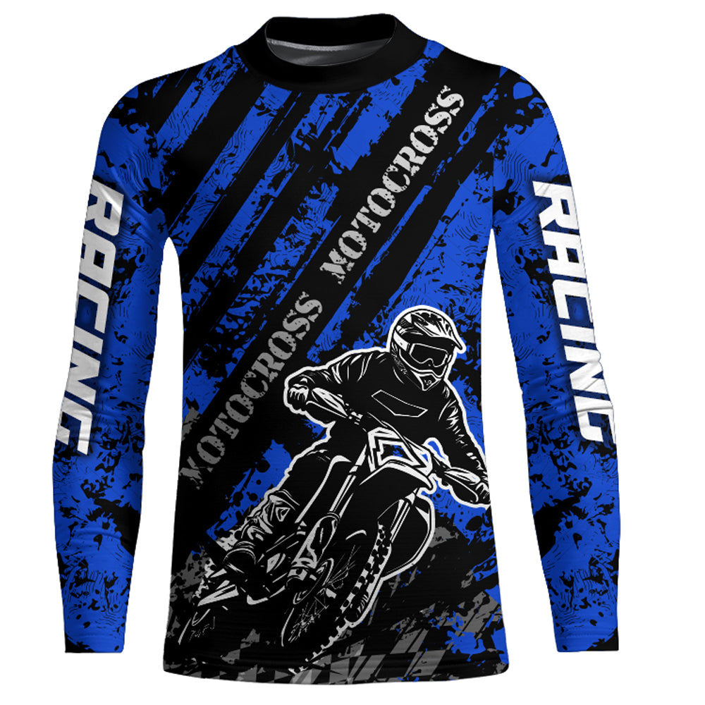 Motocross Jersey Upf30+ Custom Dirt Bike Jersey Mens Women Off-Road Jersey Adult&Kid| CTP46