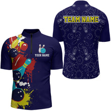 Load image into Gallery viewer, Bowling Jersey Men And Women Custom Bowling Shirts Colorful Unisex Polo Bowling Team Shirt CP19