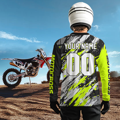 Dinosaur Motocross Racing Jersey Custom Dirt Bike Shirt for Kid Adult Motorcycle Jersey XM391