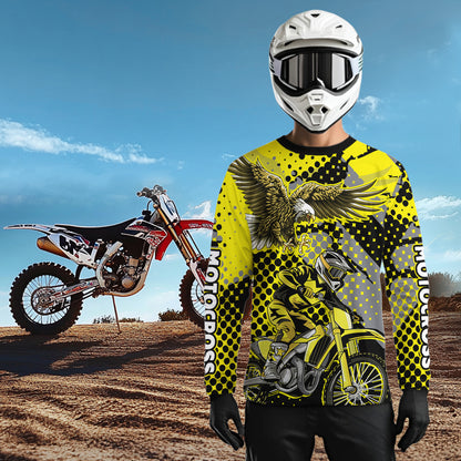 Yellow Eagle Motocross Jersey Custom Dirt Bike Jersey for Men Kid Women Riding Shirt XM363