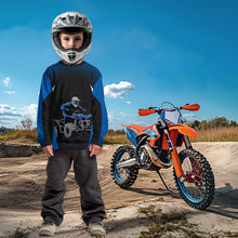 Load image into Gallery viewer, Custom ATV Racing Jersey Blue ATV Riding Shirt Quad ATV Jersey for Men Kid Women MX111