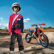Load image into Gallery viewer, Custom Eagle ATV Riding Jersey Pink and Blue Quad Bike Jersey for Kid Men Women MX103