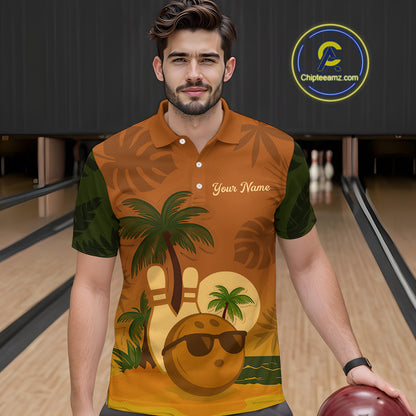Summer Bowling Shirt for Men and Women Bowling Team League Polo Gift for Bowlers QZT698